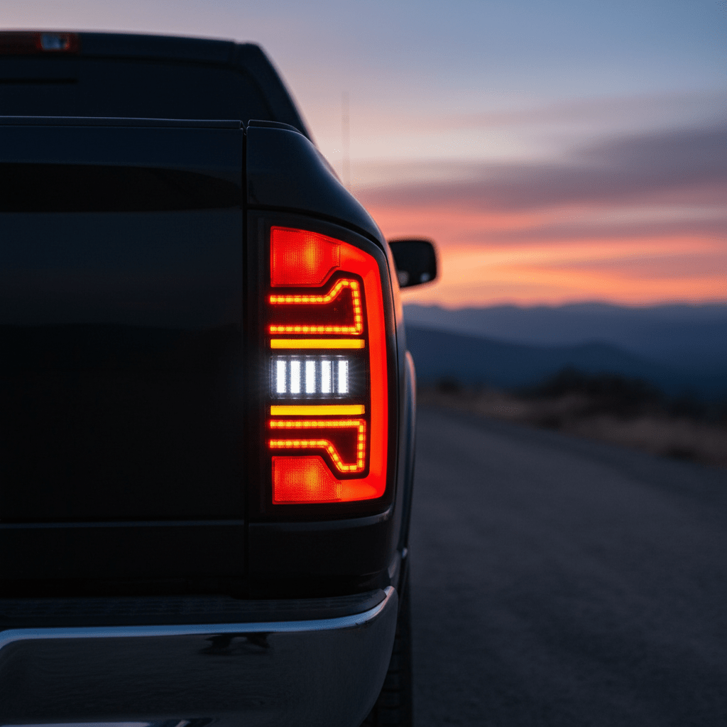Dodge 2002 2006 Ram 1500 2500 3500 LED Smoked Tail Lights