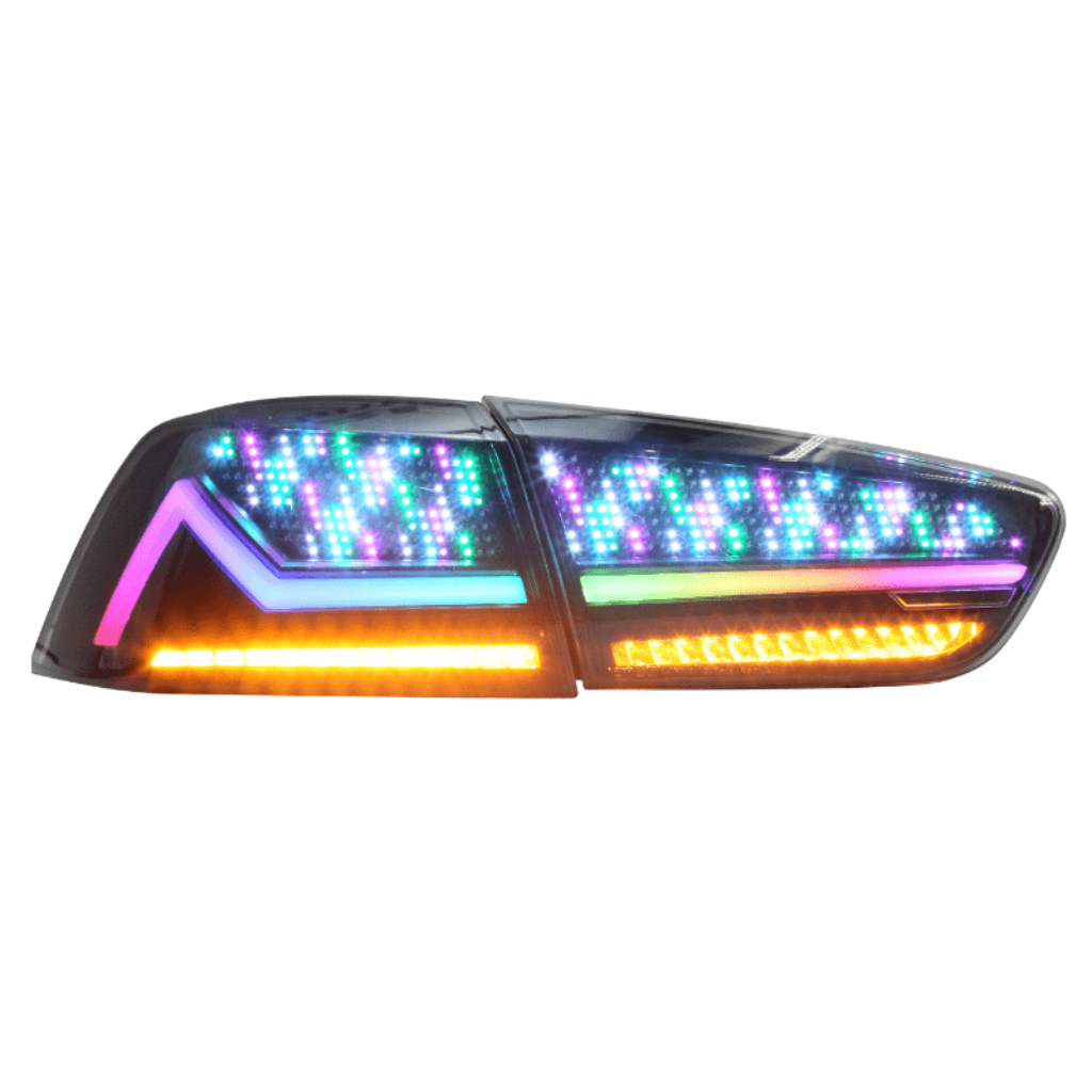 Mitsubishi Lancer 08-18 RGB Tail Lights 30 Custom Digital Patterns