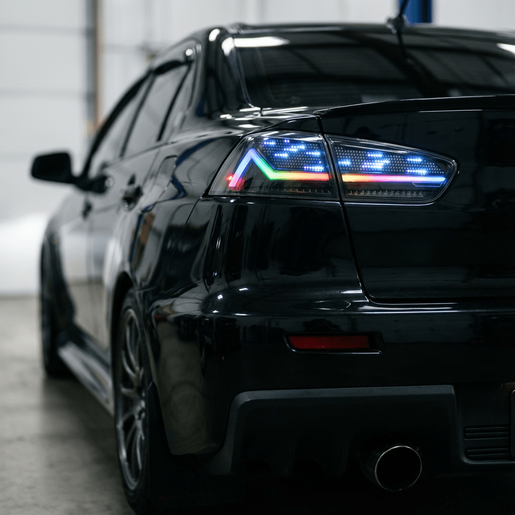 Mitsubishi Lancer 08-18 RGB Tail Lights 30 Custom Digital Patterns