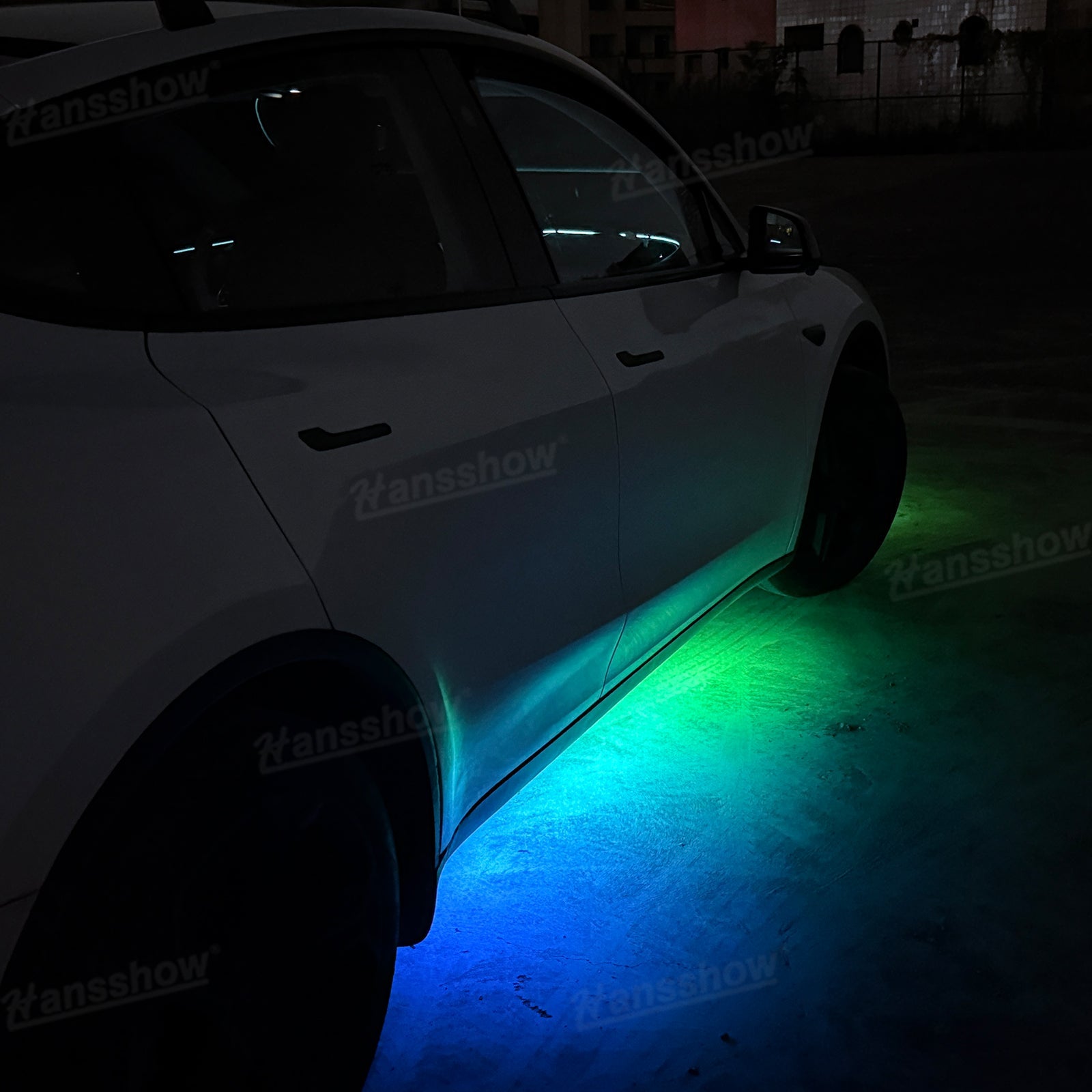 Model Y Juniper Underglow Lights LED Chassis Ambient Lighting Kit - flowing pattern