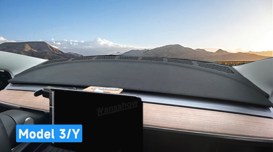 Model Y/3 Dash Mat Cover showcasing perfect fit