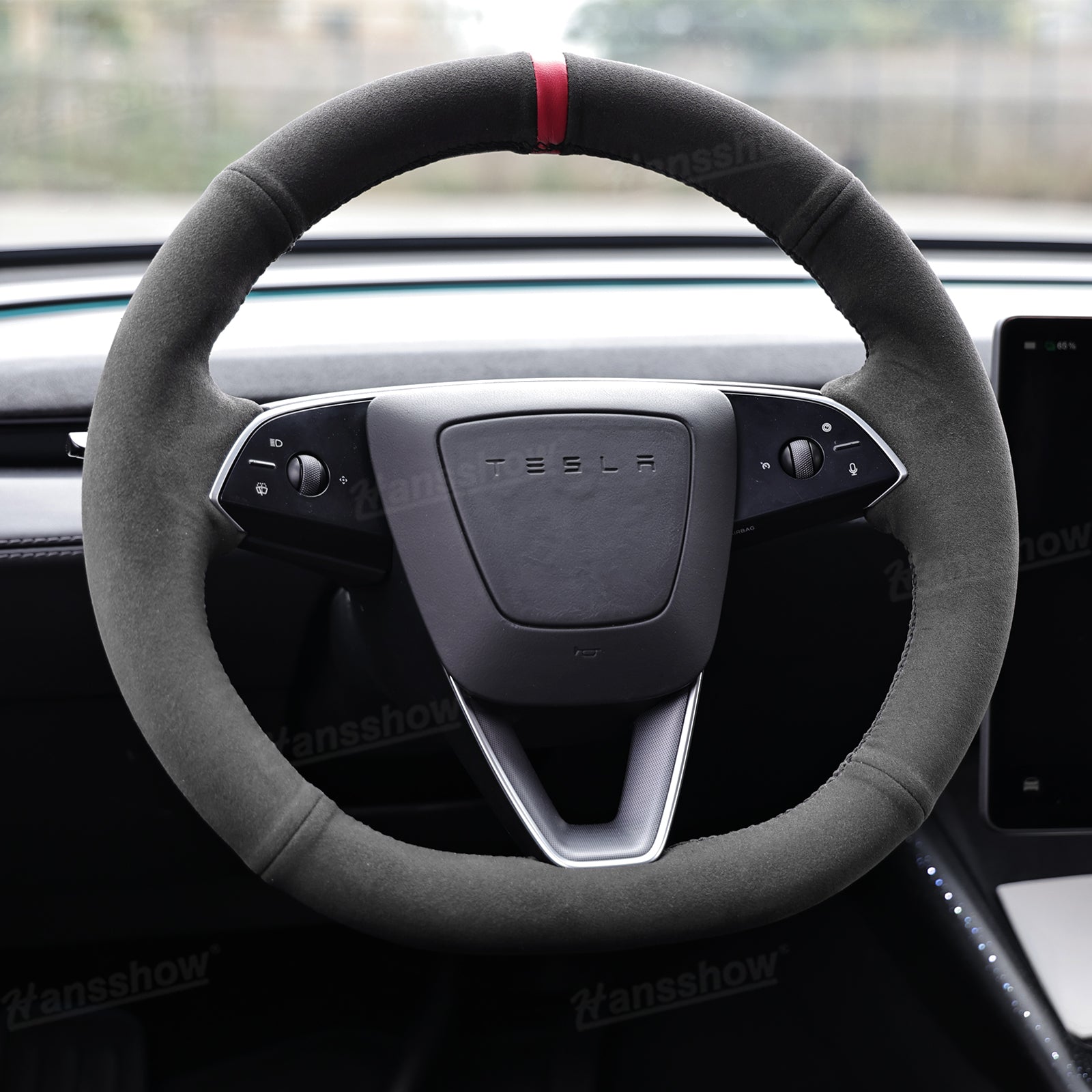 Model Y Juniper/3 Highland Premium Alcantara Steering Wheel Cover - color options display