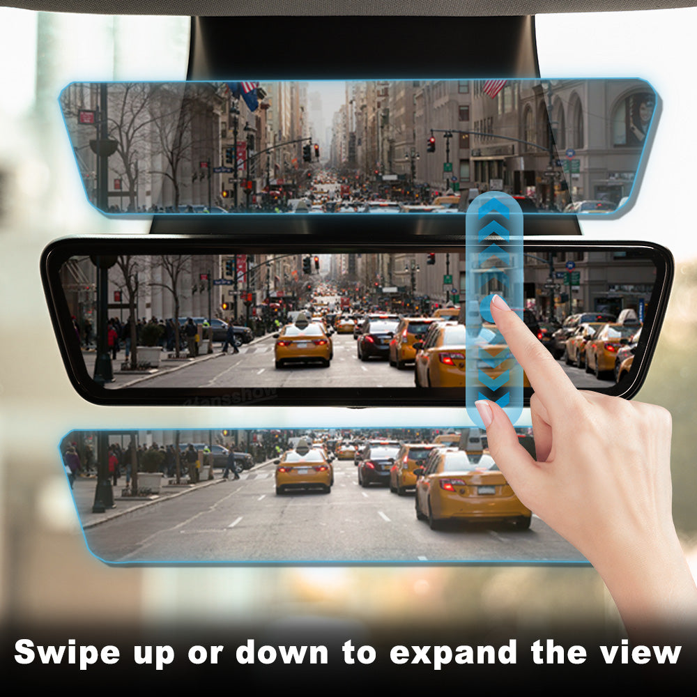 Model Y Juniper Stream Media Rearview Mirror Dash Cam installed view