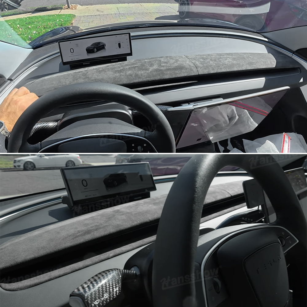 Model Y Juniper Interior Cover Trim Alcantara Upgrade Kit - lifestyle shot