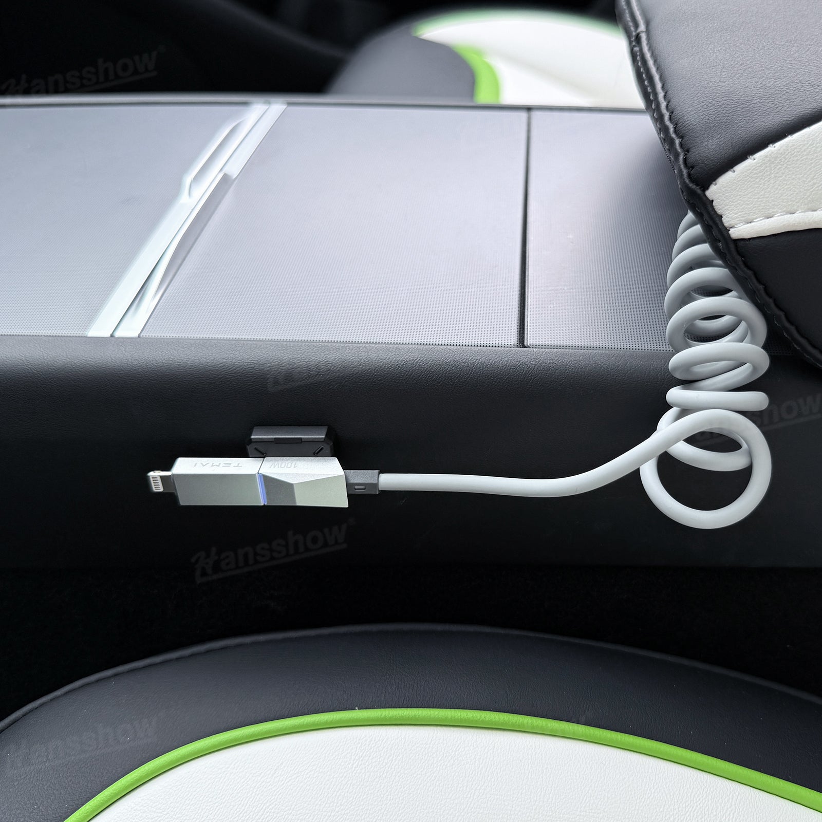 100W Fast Charging Retractable Cable with Cyber-Inspired Design & Magnetic...