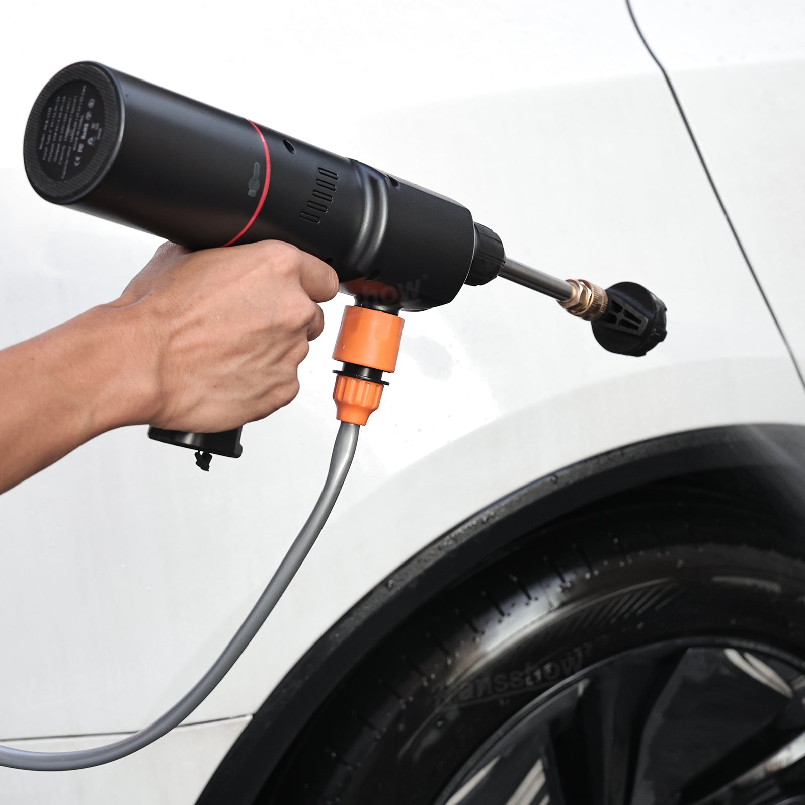 5-in-1 Tesla Jump Starter Kit with 100W Tire Inflator&185 PSI Pressure...