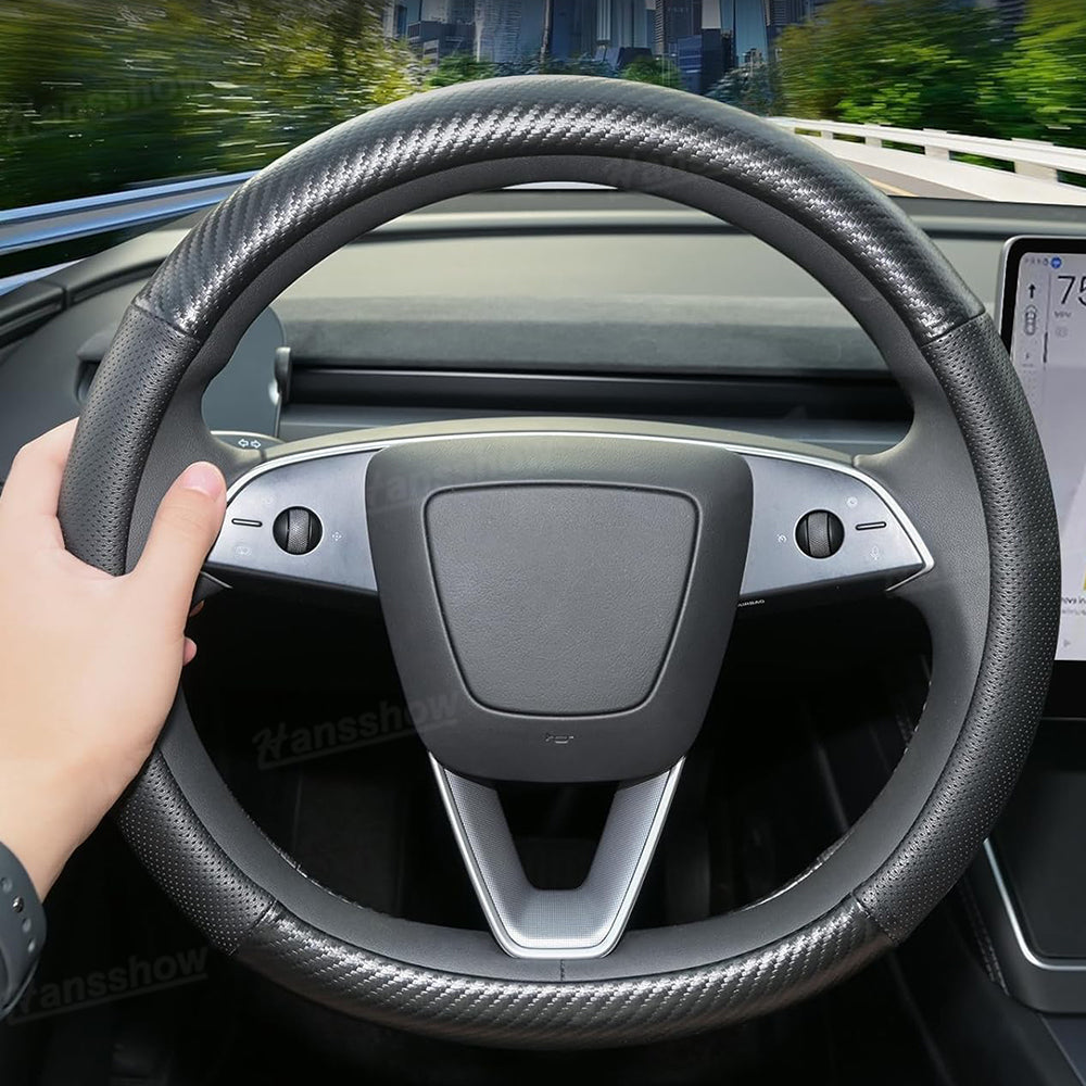 Model Y Juniper Steering Wheel Wrap premium Nappa leather