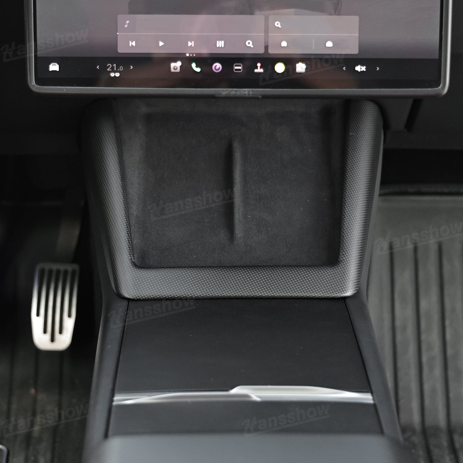 Model Y Juniper Real Carbon Fiber Cover Interior Set high contact area protection