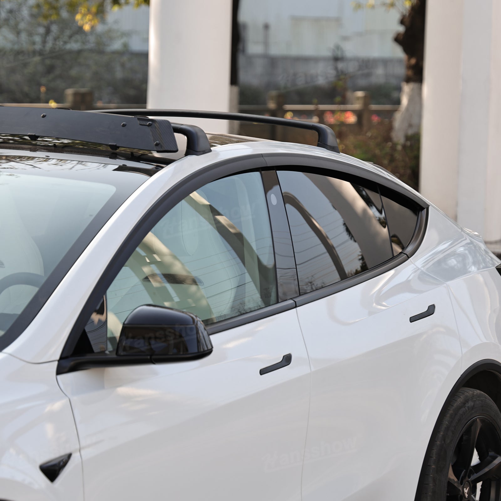 Model Y Juniper Rain Guards showcasing minimalist style