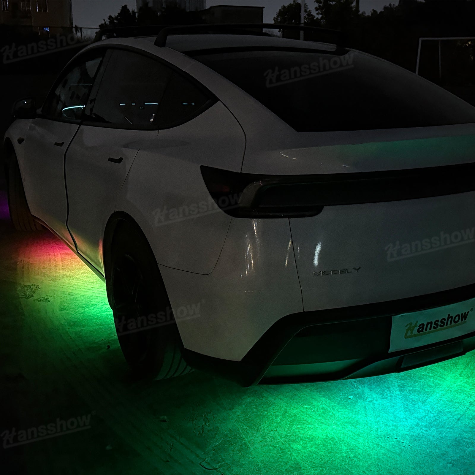 Model Y Juniper Underglow Lights LED Chassis Ambient Lighting Kit - detail of LED chips