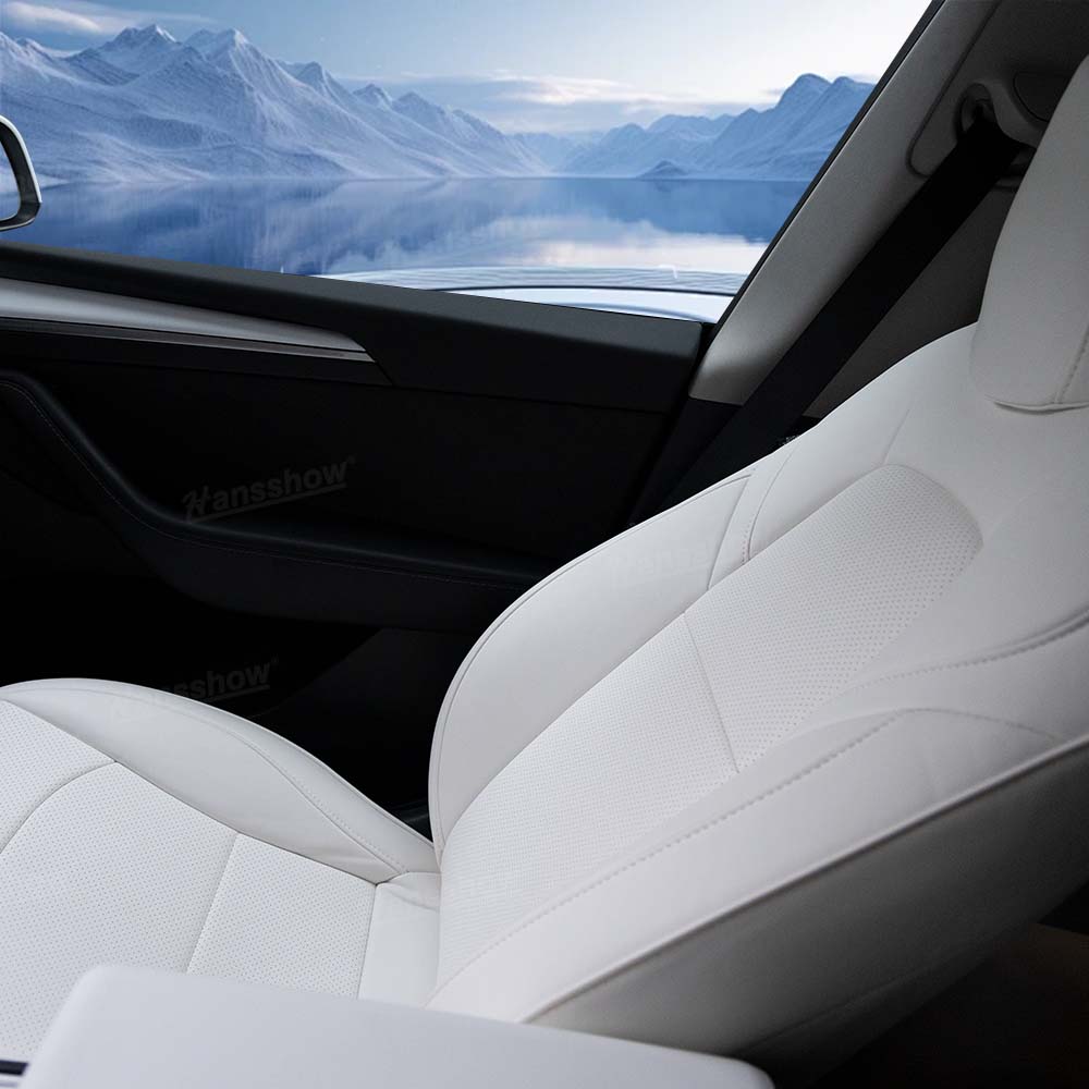 Model Y/Model 3 Bundle Of White Enthusiast Style Kits For Tesla White - Lifestyle shot