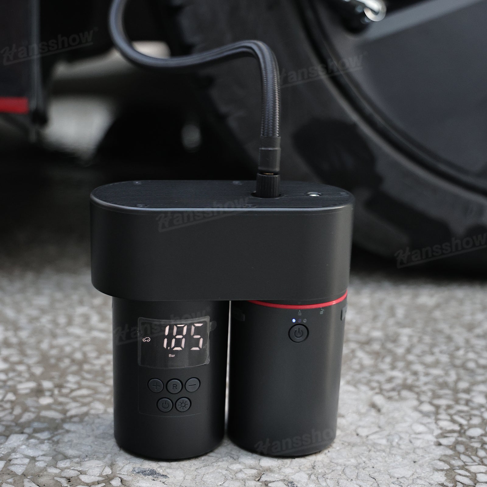 5-in-1 Tesla Jump Starter Kit with 100W Tire Inflator&185 PSI Pressure...