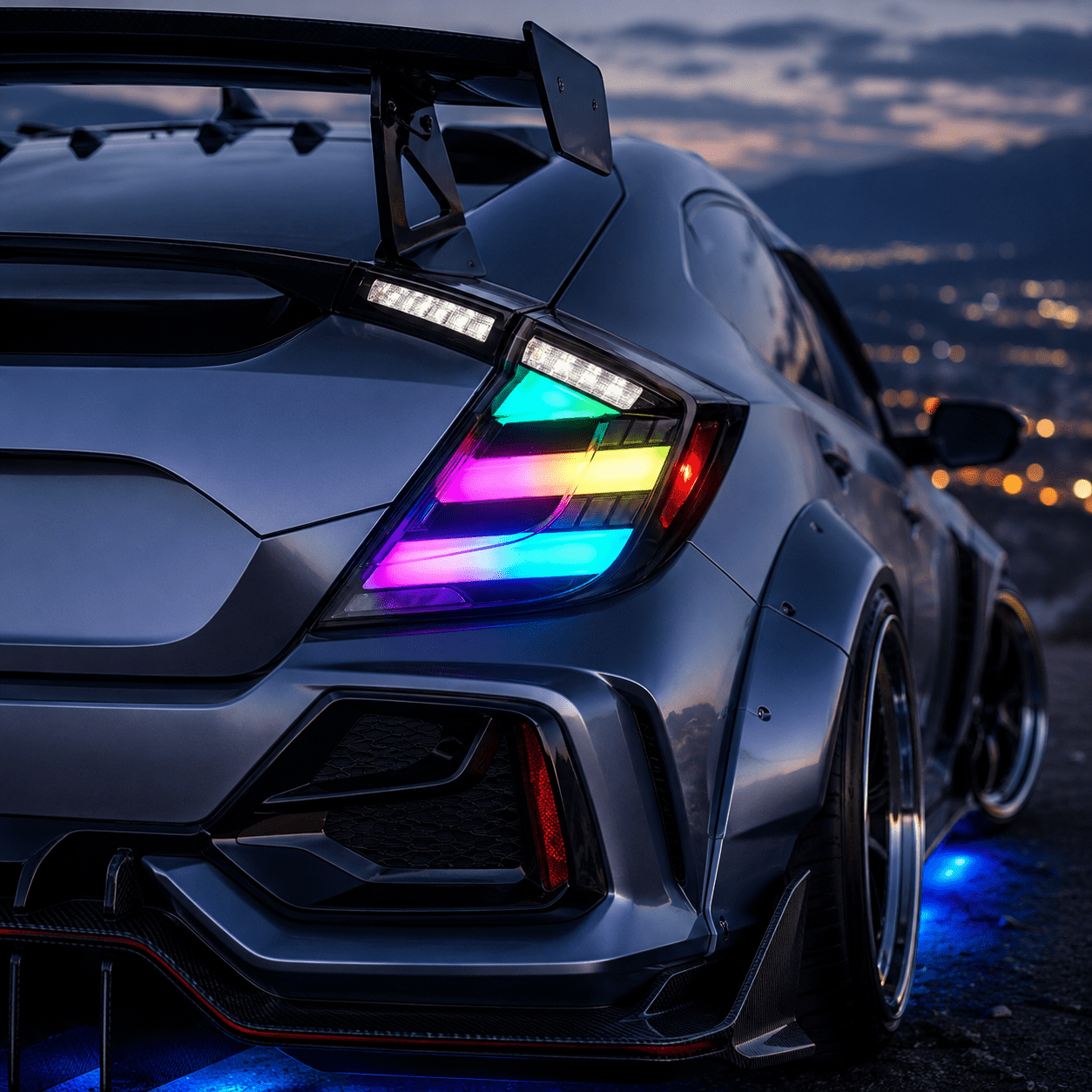 Honda Civic Hatchback 16-20 RGB Tail Lights Digitization
