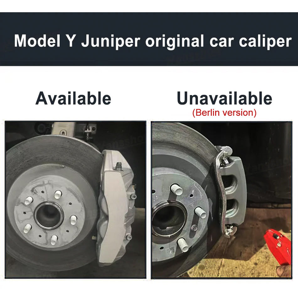 Model Y Juniper Wheel Brake Caliper Cover Set with Tesla Logo - Protective feature