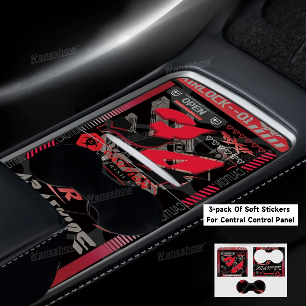 Model Y/3 Upgarde Center Console Wrap Cover - Dashboard integration
