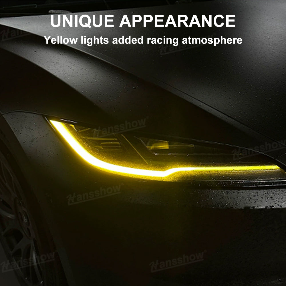 Model Y Juniper Underglow Lights LED Chassis Ambient Lighting Kit - night scene with vehicle