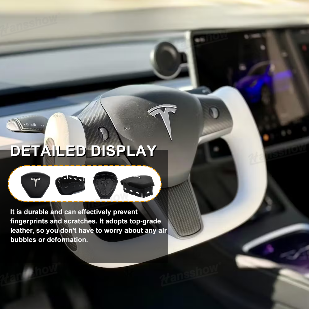 Tesla Model Y/3 Airbag Replacement Cover Custom detail shot