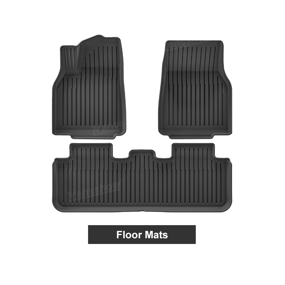 Model Y Juniper Floor Mats front view