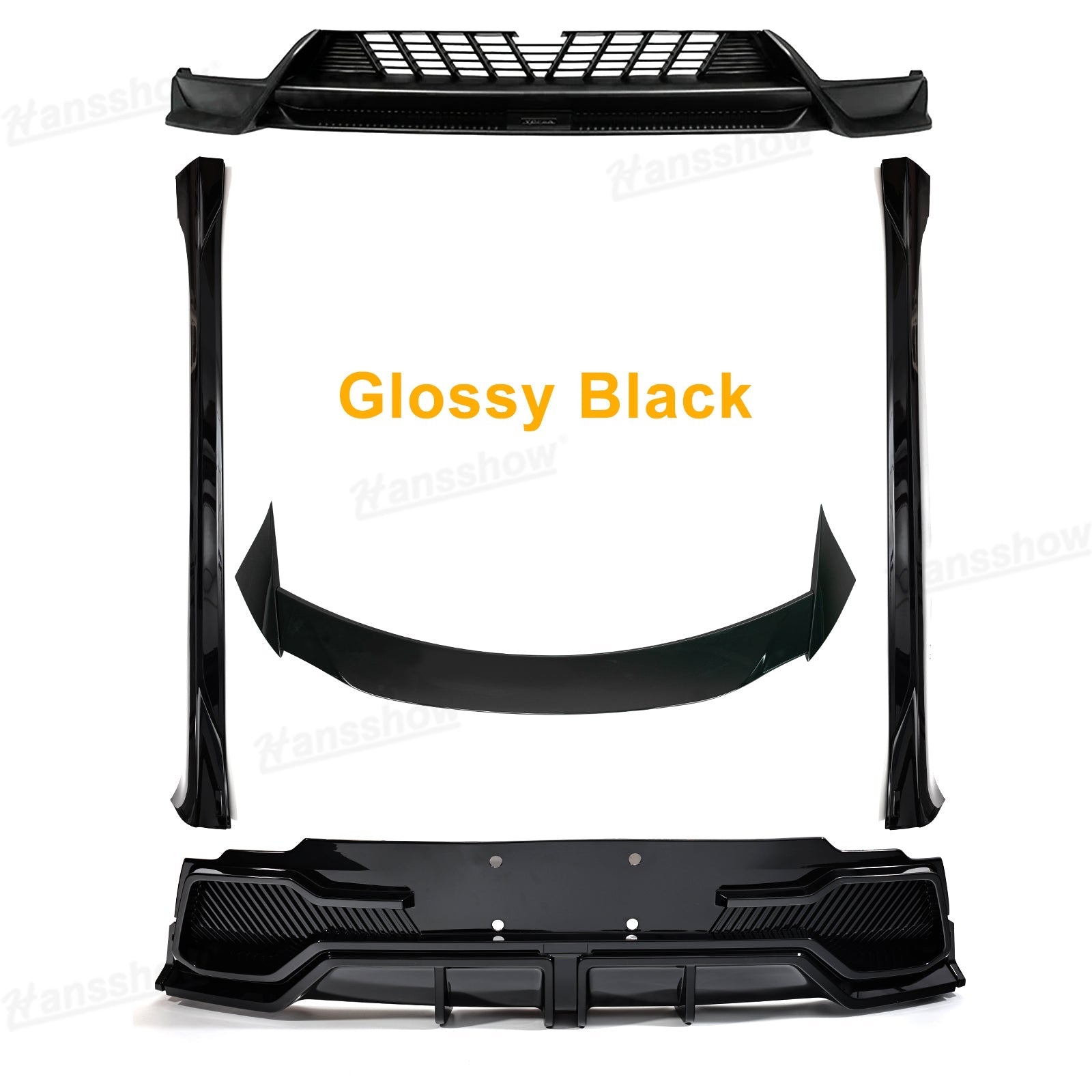 Model Y Juniper ABS Body Kit Performance Style Front Lip & Side Skirts - aesthetic view
