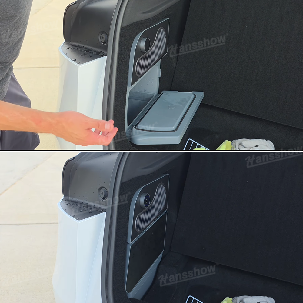 Model Y Juniper Built-in Refrigerator Rear Trunk Side Pocket Fridge - travel ready