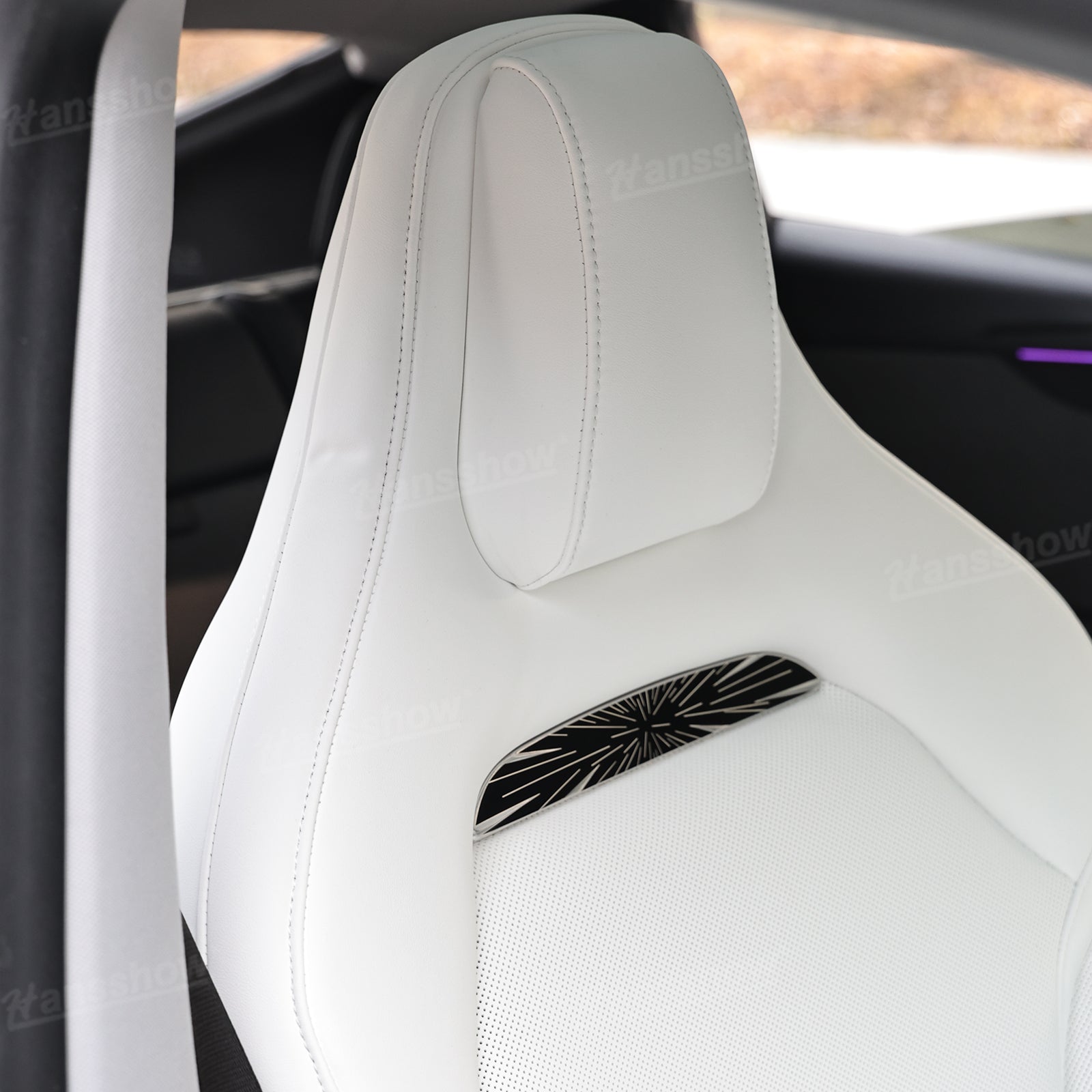 Tesla Model Y/3 Nappa Leather Seat Replacement Full Set - Before and After