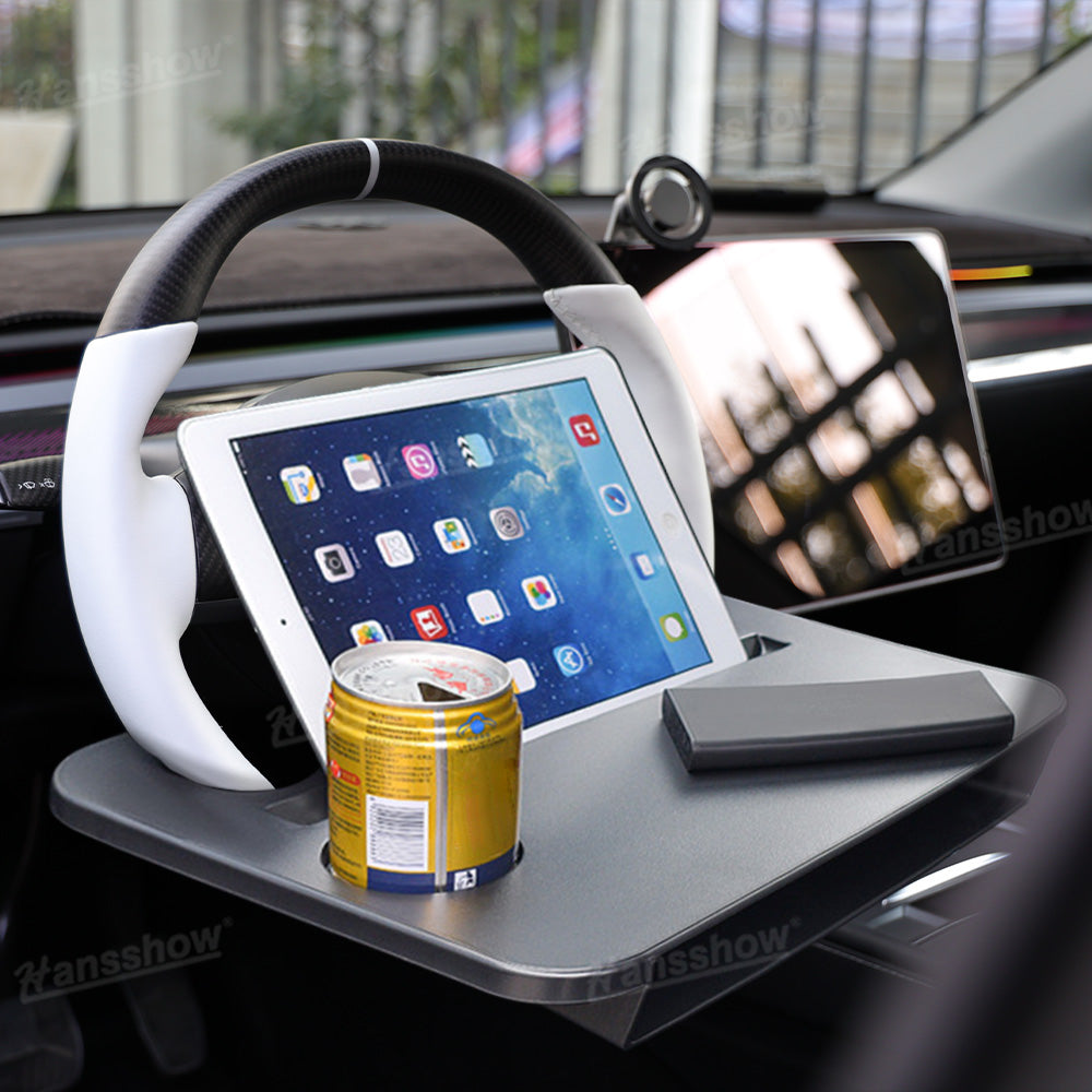 Steering Wheel Desk for Tesla Model Y side angle
