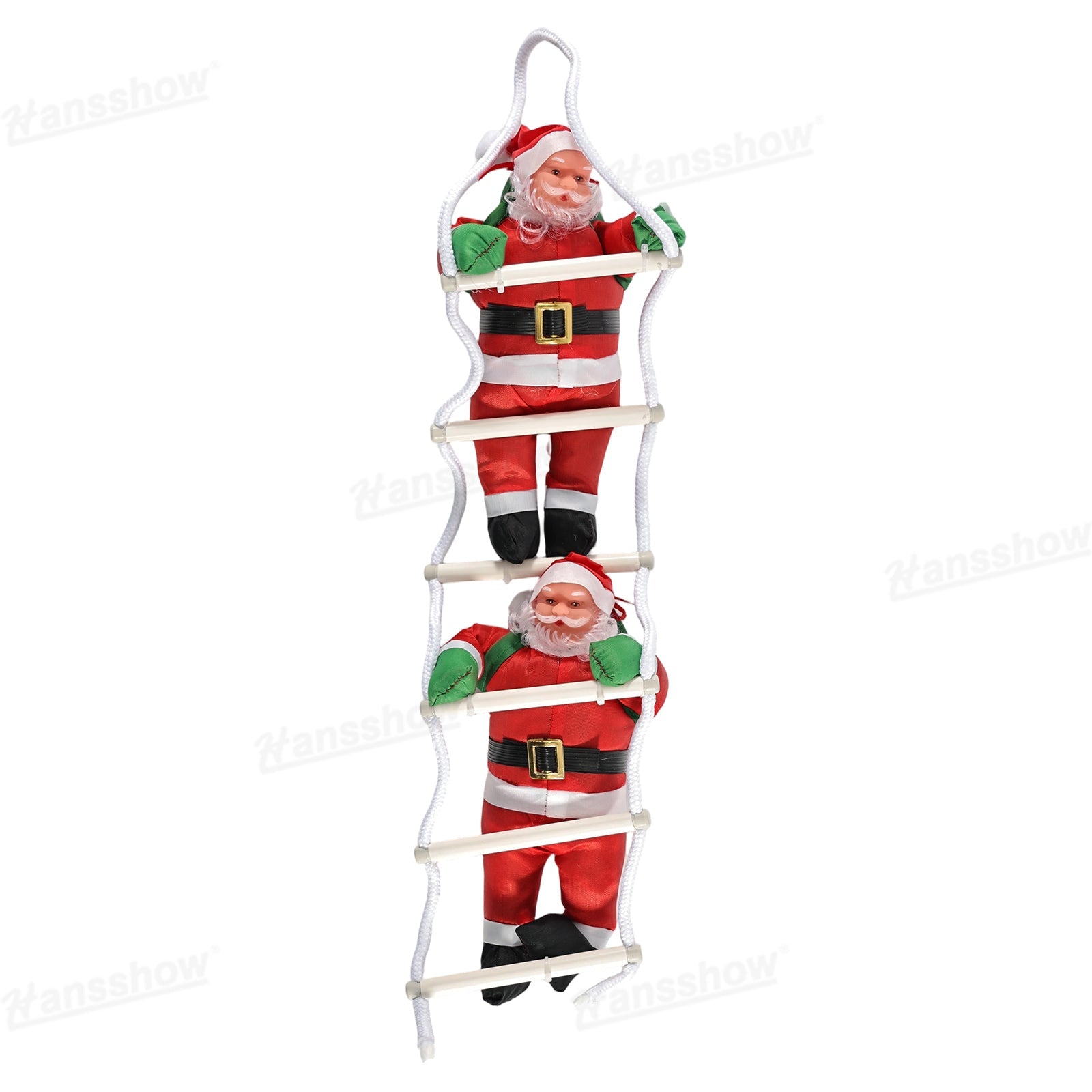 Climbing Santa Claus Decoration for Tesla Model Y with family