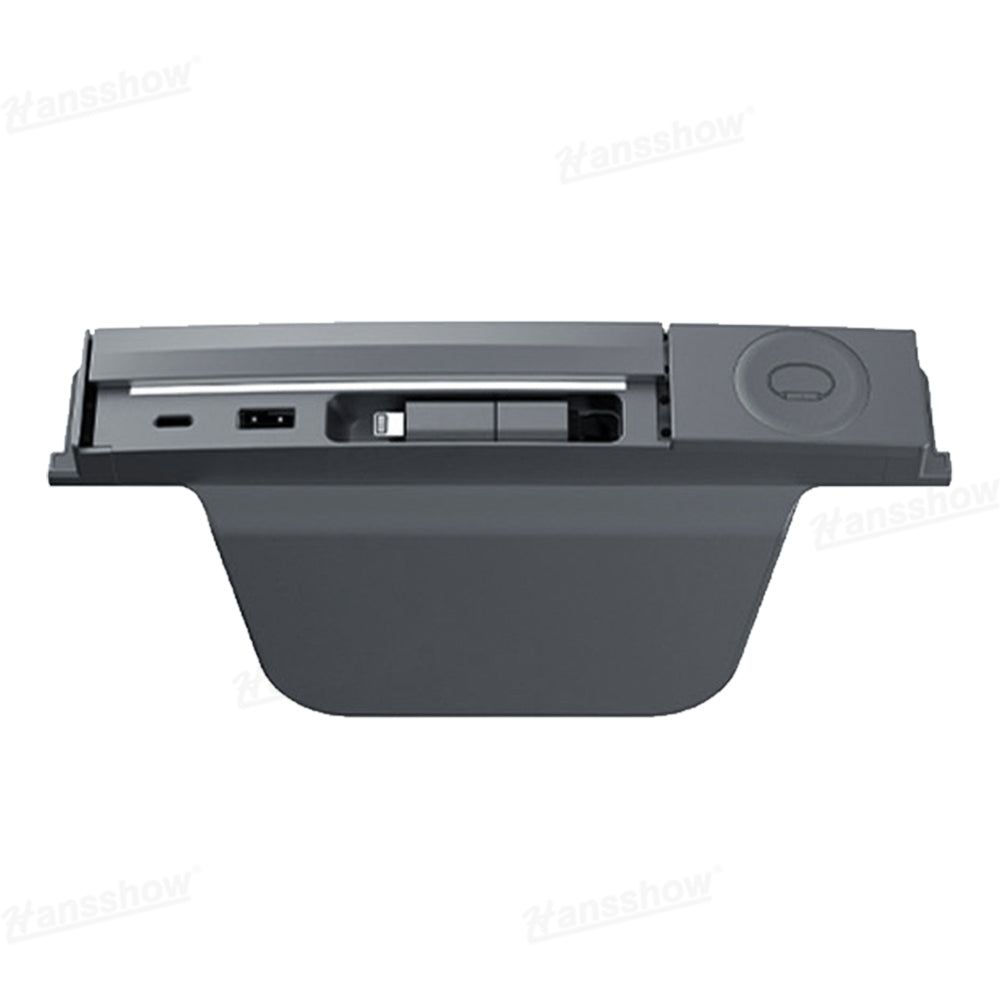 Model Y Juniper USB Hub Adapter with Apple Watch Charger - dual connector detail