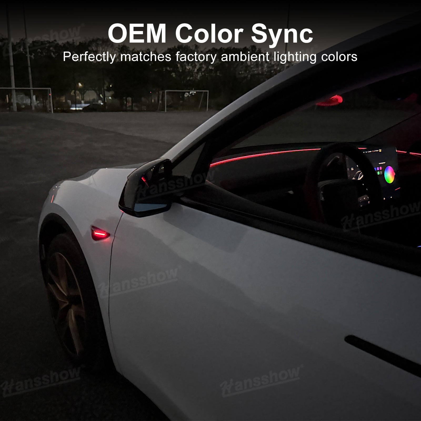 Model Y Juniper Ambient Lighting brightness adjustment feature
