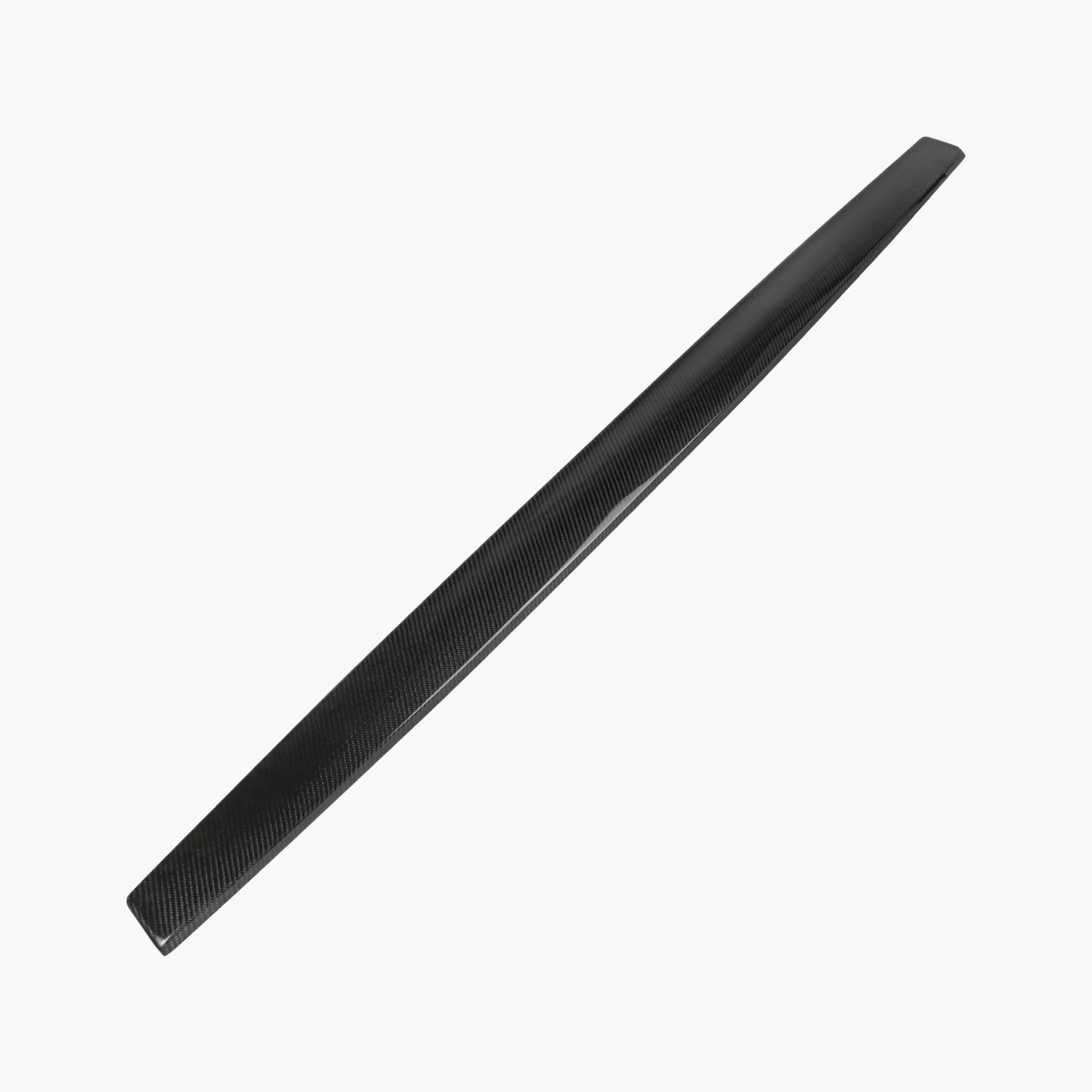 Model Y 2020+ Dashboard Cover Real Carbon Fiber Matte Trim Panel Caps - Side angle