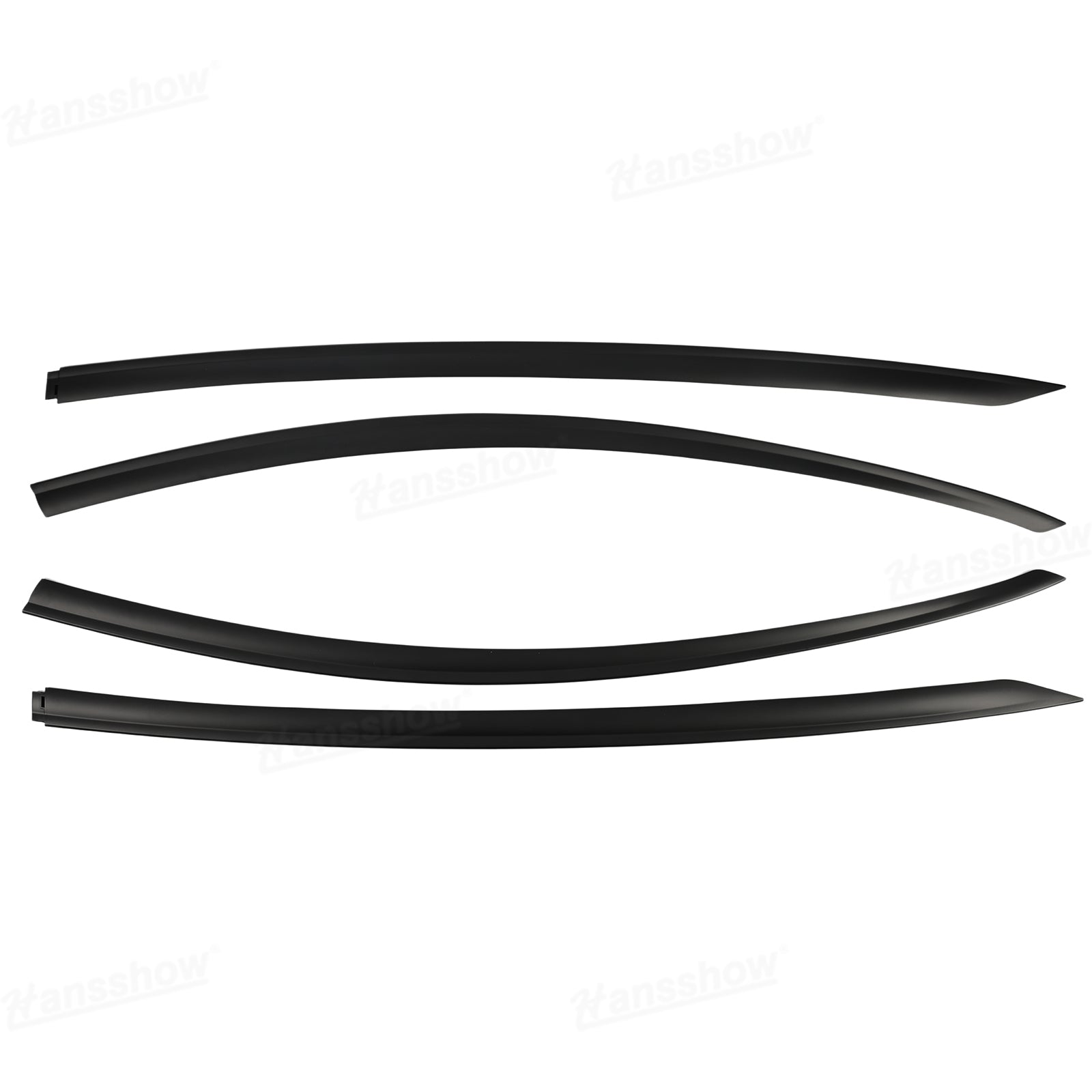 Model Y Juniper Rain Guards with close-up fit