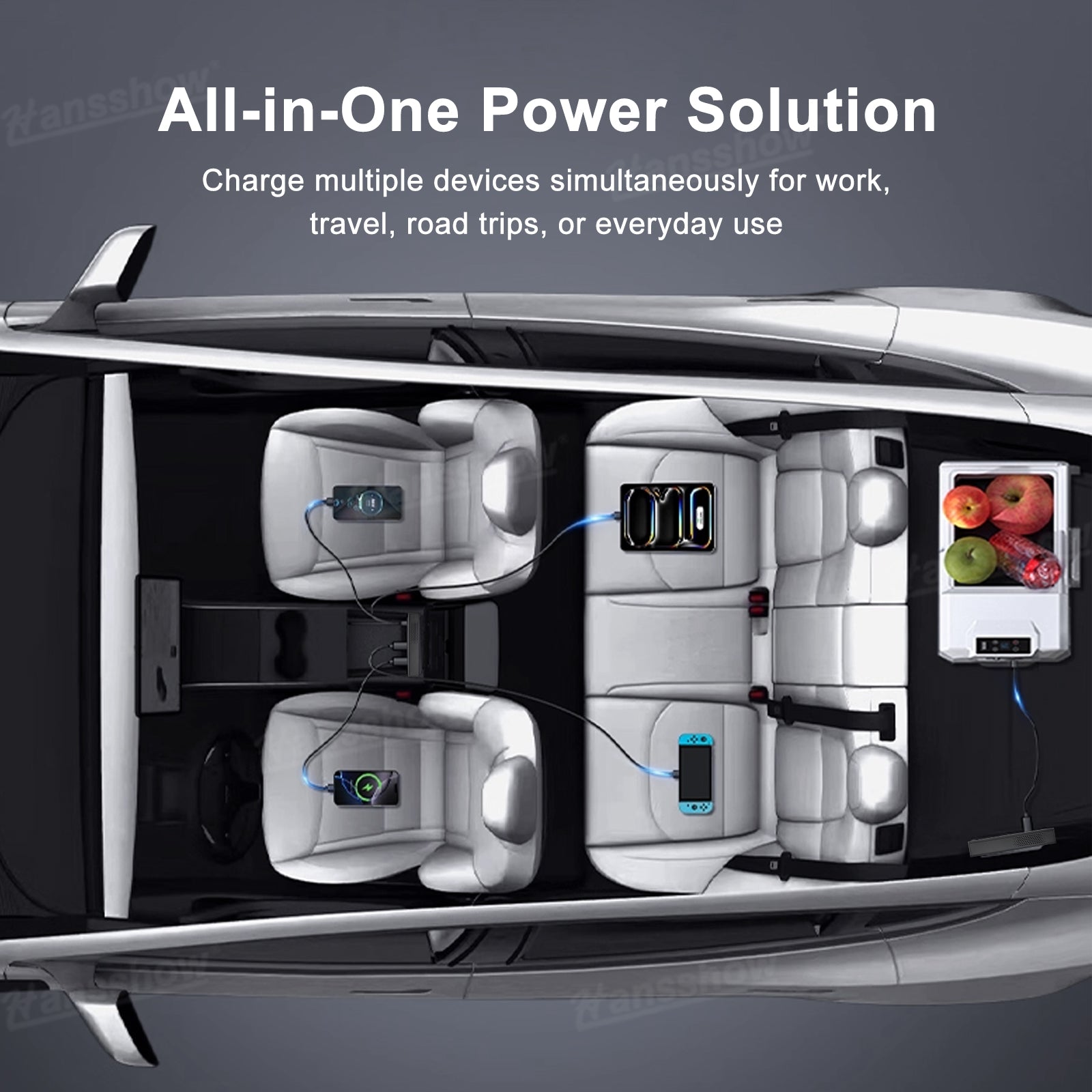 200W Power Inverter for Model Y/Y Juniper & Model 3/3 Highland DC 12V To...