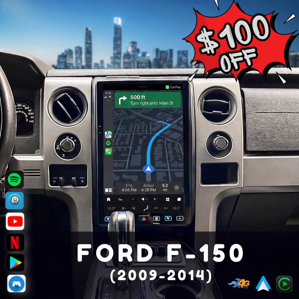 Ford F150 (2009-2014) Unidad principal Android 11 (SquareWheels Serie G)