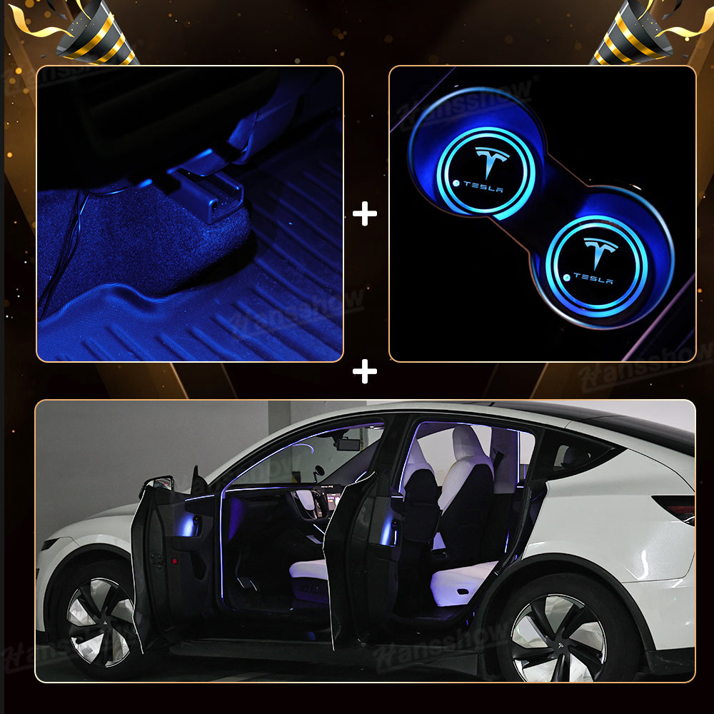 Model Y Juniper Interior Ambient Lighting Kit RGB front view