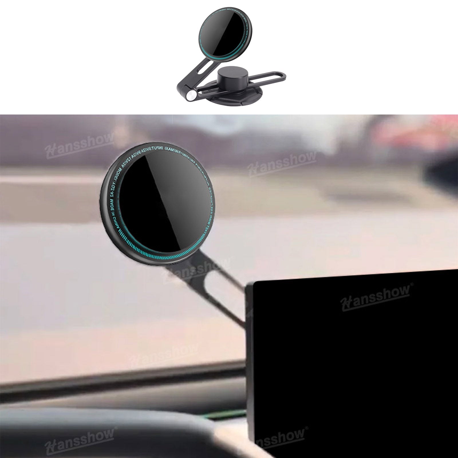 Tesla Car Rechargeable Phone Holder Mount front view