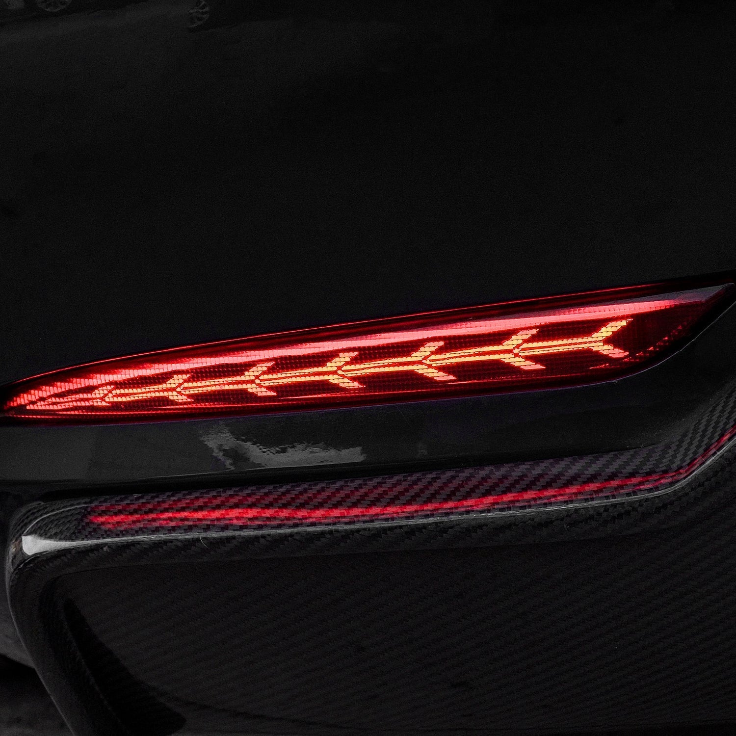 Model Y Rear Bumper Tail Light side angle