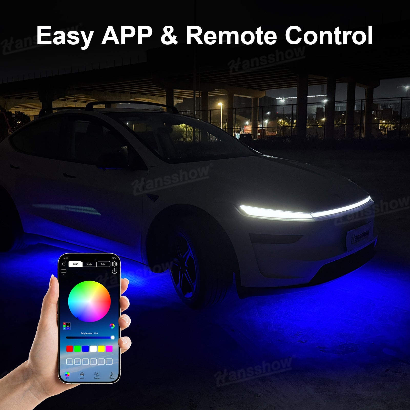 Model Y Juniper Underglow Lights LED Chassis Ambient Lighting Kit - dynamic lighting effects