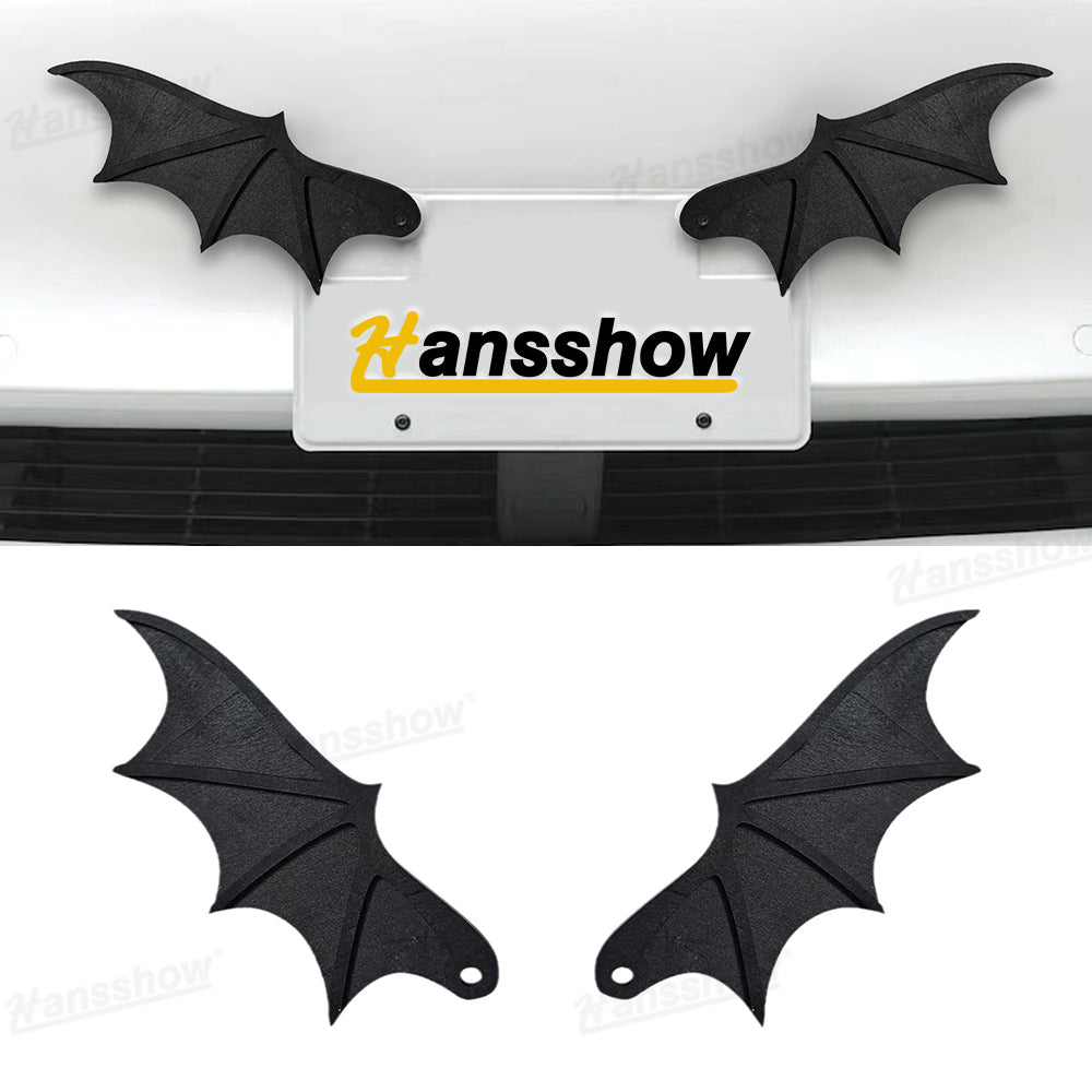 License Plate Bat Wing Kit front view for Tesla Model Y Juniper