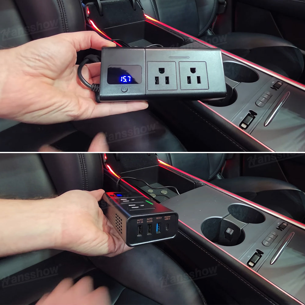 200W Power Inverter for Model Y/Y Juniper & Model 3/3 Highland DC 12V To...