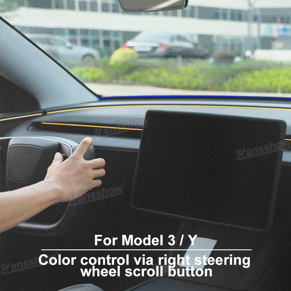 Streamer Ambient Light for Tesla Model Y & 3 side view