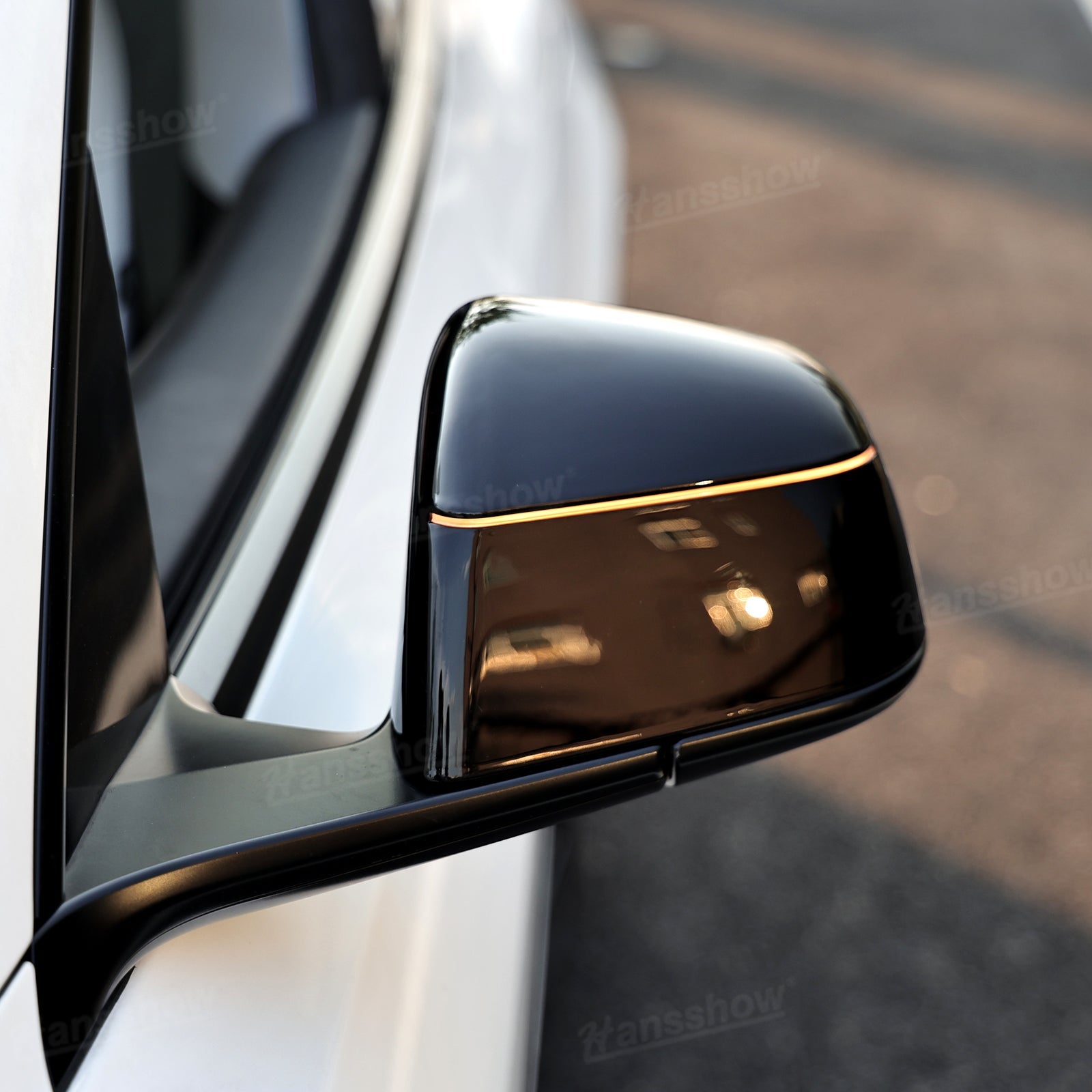 Model Y Juniper Side Mirror LED Turn Signal Lights side angle