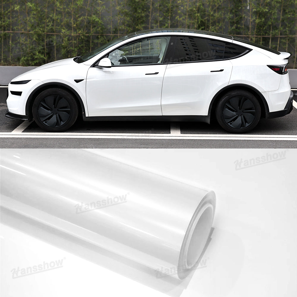 Model Y White PPF Full Body Protector glossy finish