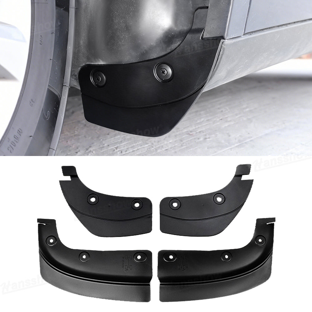 Model Y Juniper Mud Flaps Hidden Splash Guard front view