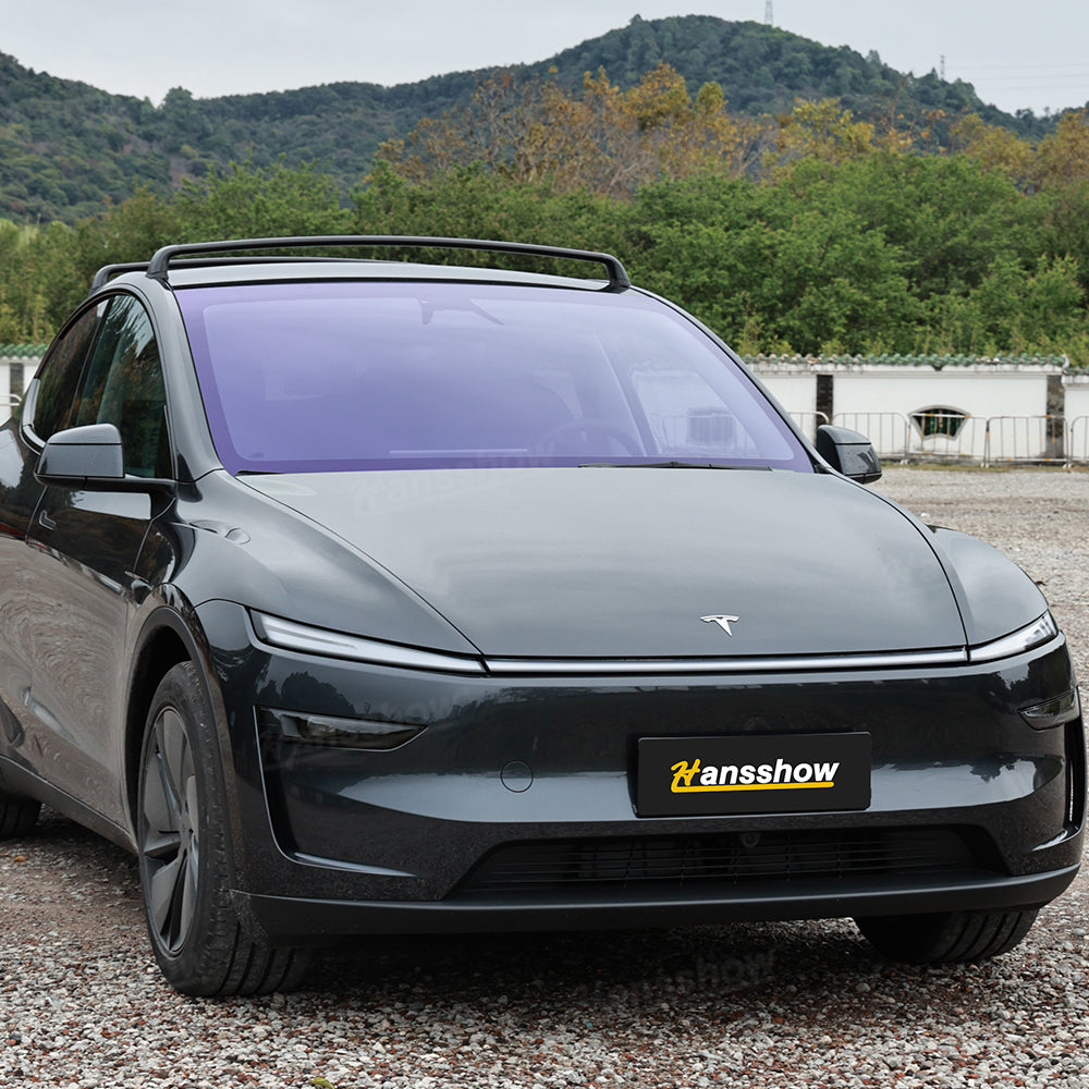 Model Y Juniper Front Windshield PPF UV & Heat Protection Film - front view