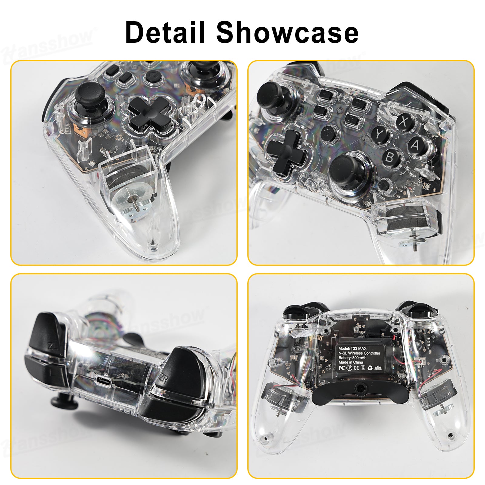 Wireless Game Controller with LED Ambient Lighting for Tesla Model Y - gaming setup