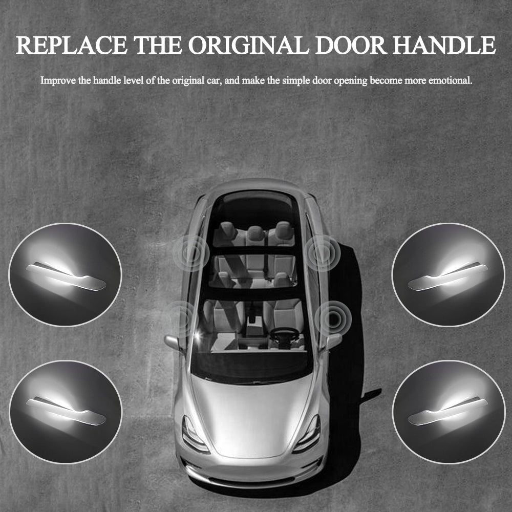 Model 3/Y Auto Present Door Handle V3 showing automatic extension for Tesla Model Y