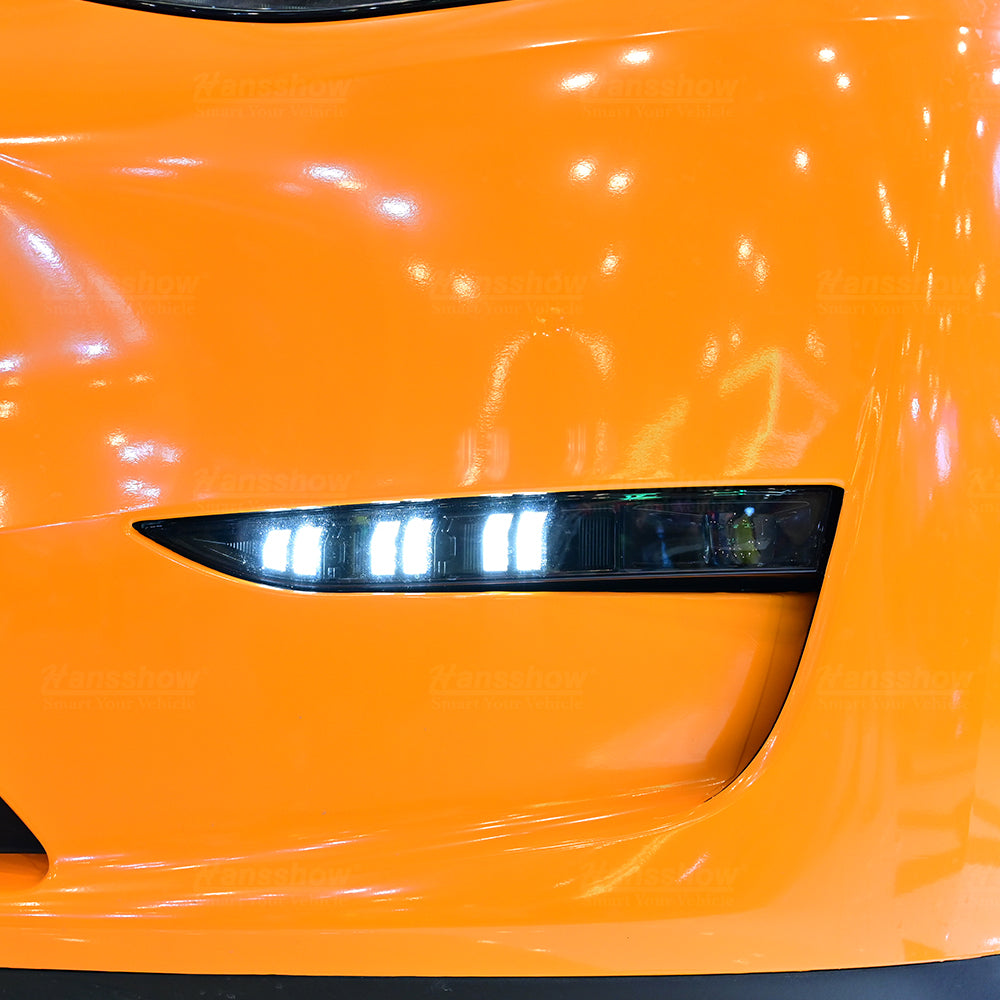 Model Y/3 Front Fog Light LED with Turn Assist - side angle