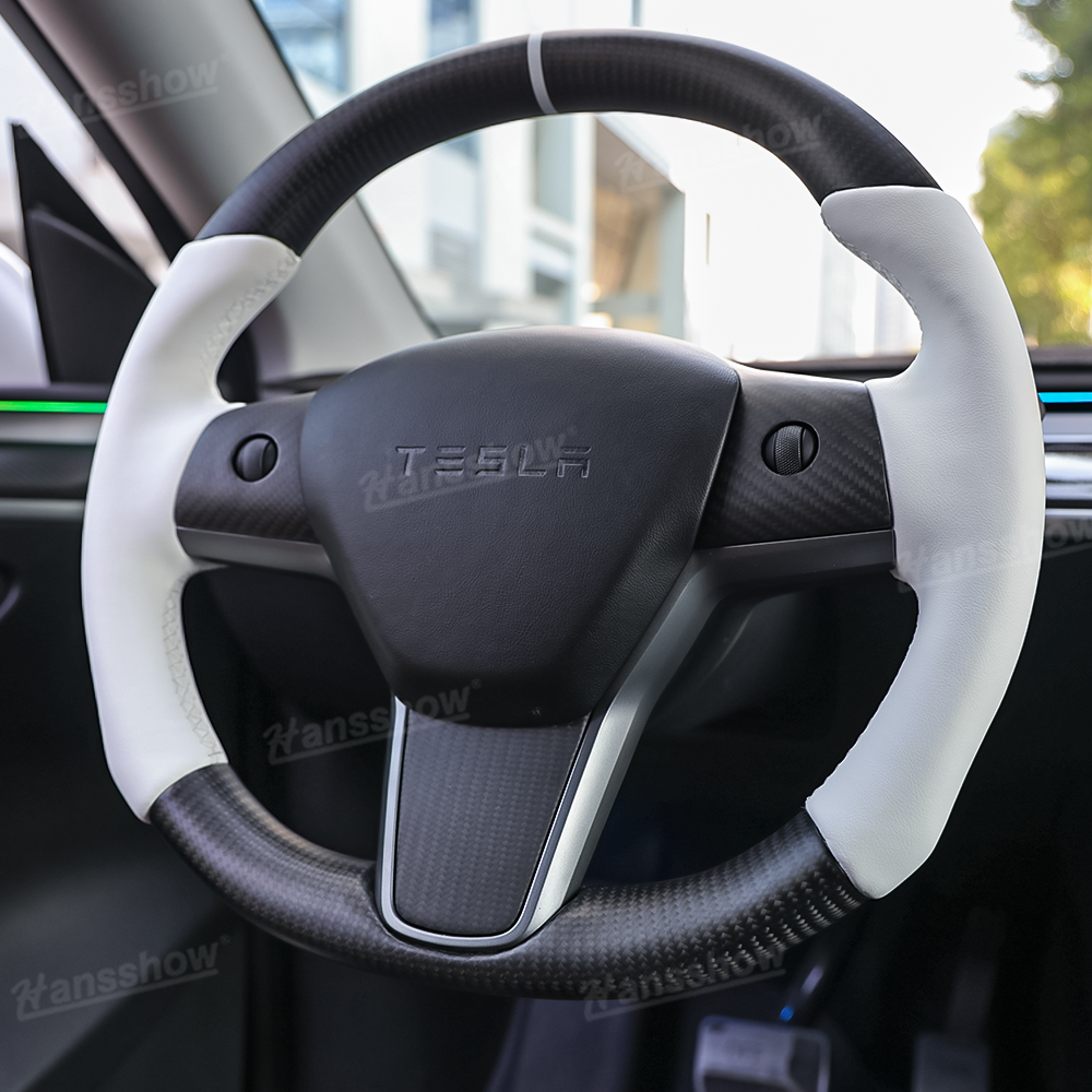 Tesla Model Y/3 Steering Wheel - Luxurious Grip