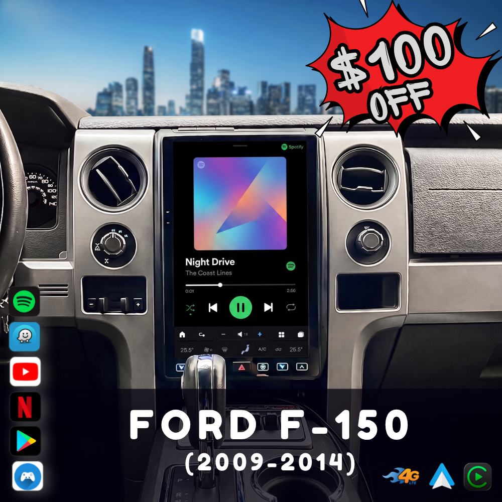 Ford F150 (2009-2014) Unidad principal Android 11 (SquareWheels Serie G)