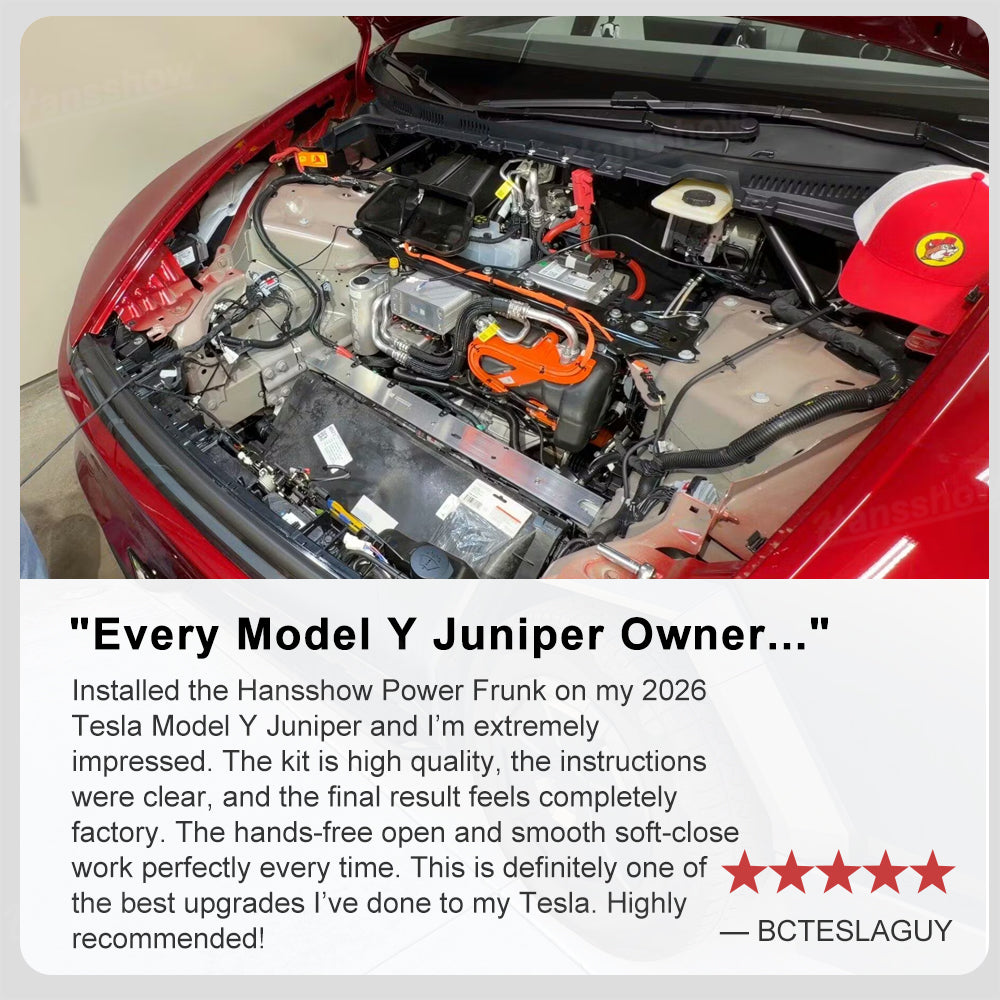 Model Y Juniper Power Frunk Kit remote control on table